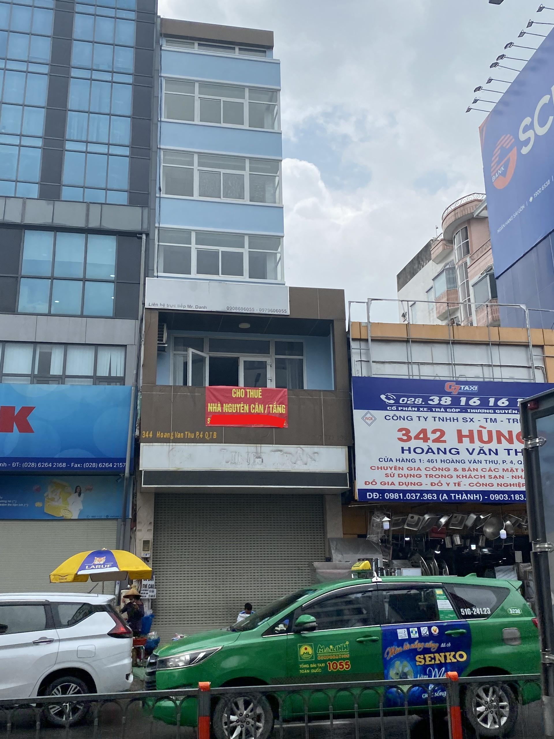Cho Thuê Nhà Mặt Tiền 344 Hoàng Văn Thụ, Quận Tân Bình – Hầm, 4 Lầu, Thang Máy