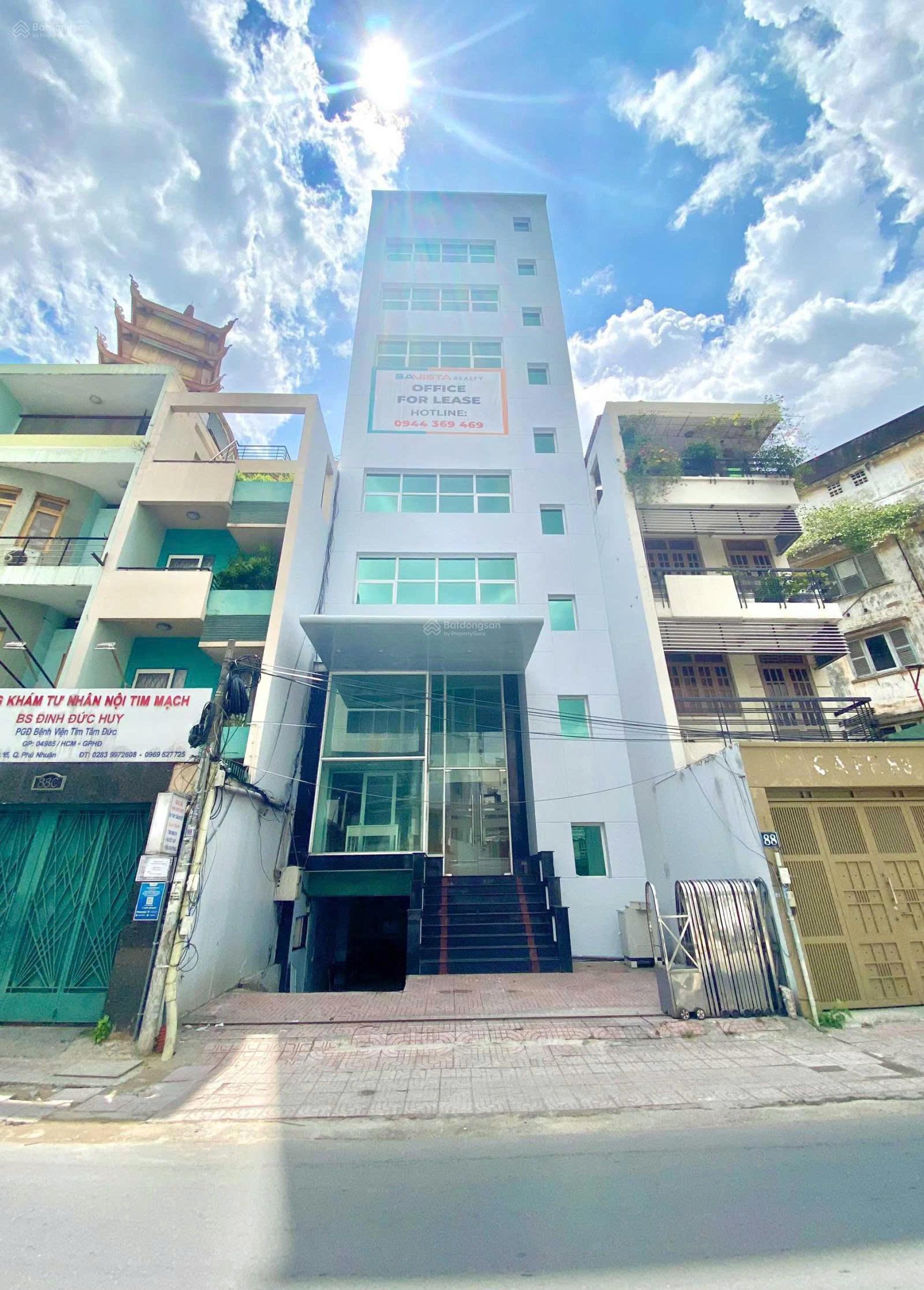 Cho Thuê Tòa Nhà 88A-B Trần Huy Liệu, Quận Phú Nhuận – Hầm, 6 Tầng, Thang Máy