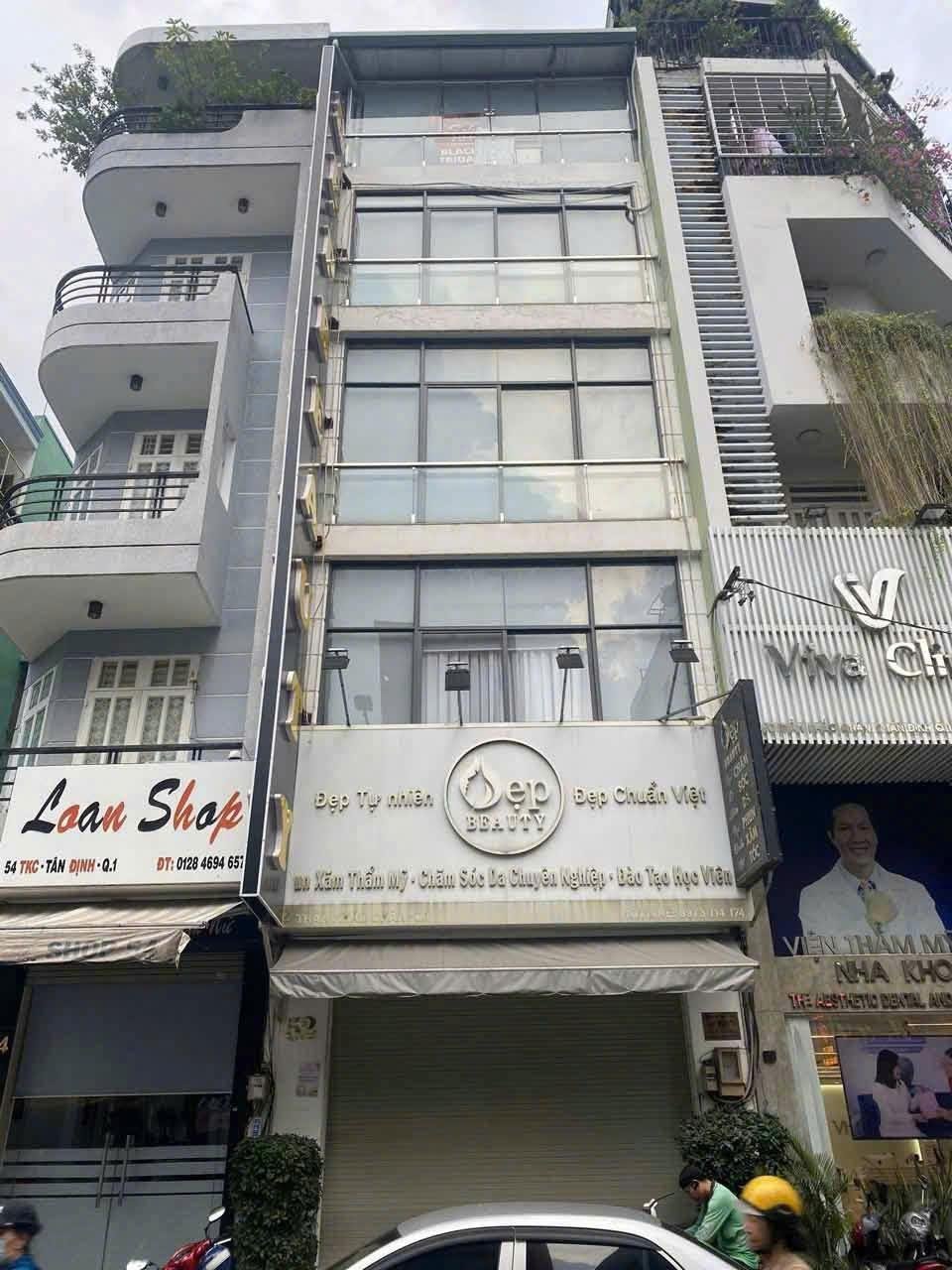 Cho Thuê Tòa Nhà 52 Trần Khắc Chân, Phường Tân Định, Quận 1 – Trệt 4 Lầu, Thang Máy, PCCC