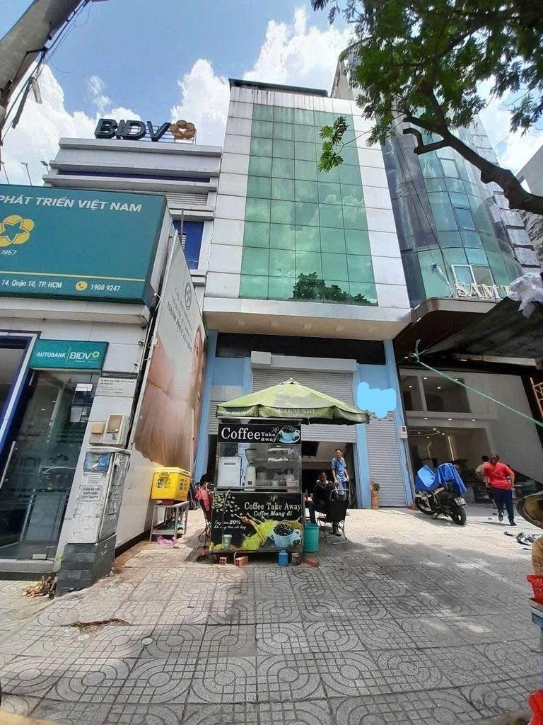 Cho thuê tòa nhà Thành Thái Quận 10 – 8x20m, hầm 5 lầu, chuẩn PCCC